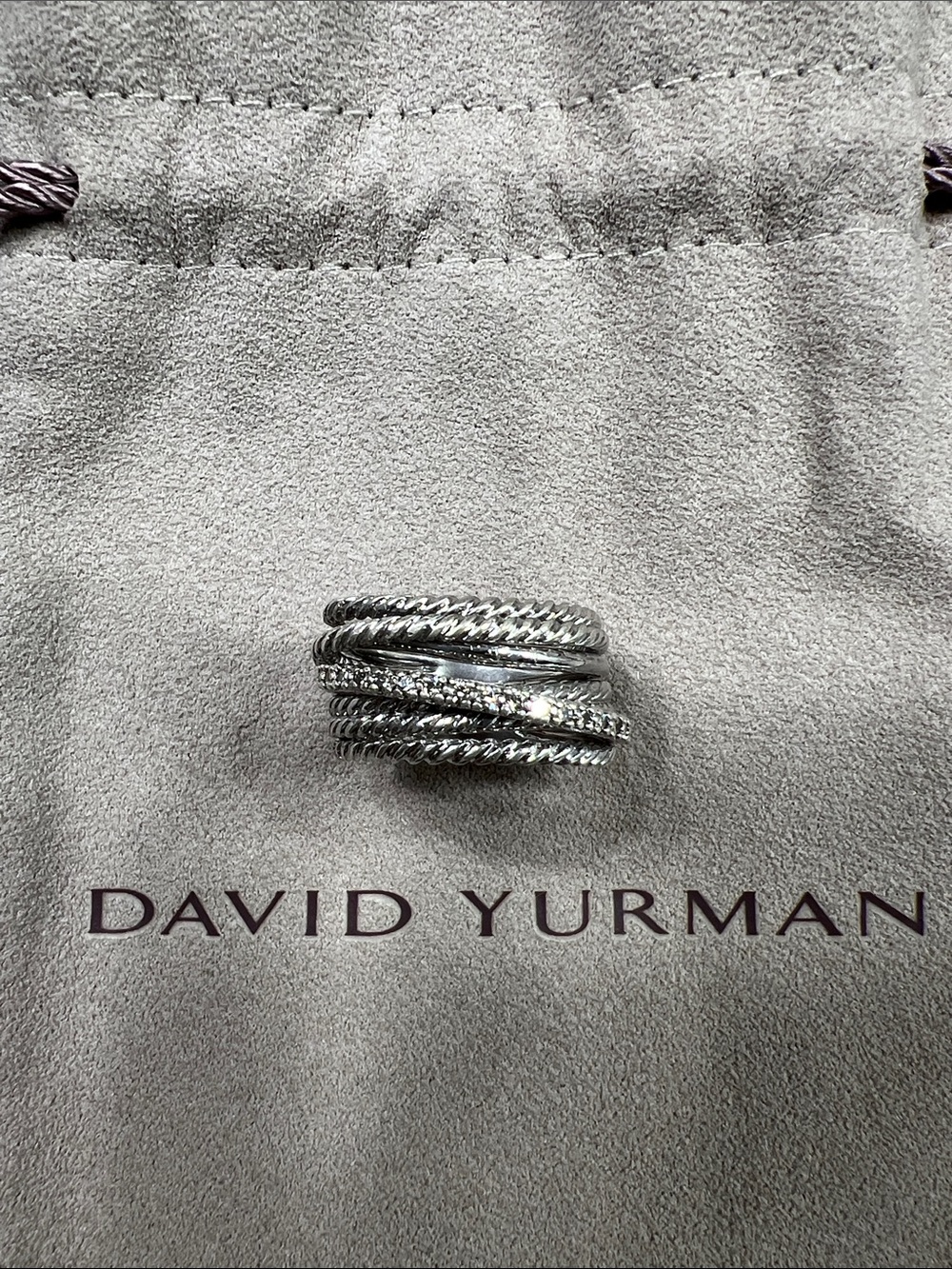 David Yurman
David Yurman Silver and Pave
Crossover Ring